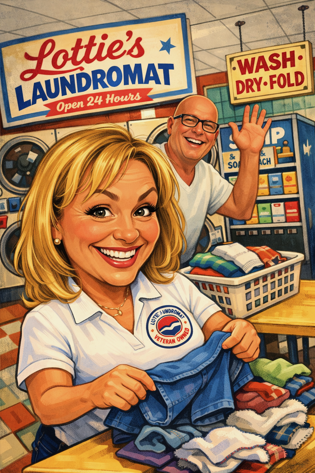 Owners of Lotties Laundromat